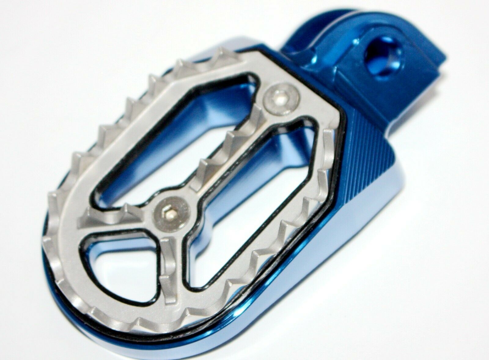 CNC BLUE Stainless Footpeg Foot Pegs Rest Pedal FX205 65SX MX MOTORCYCLE BIKE