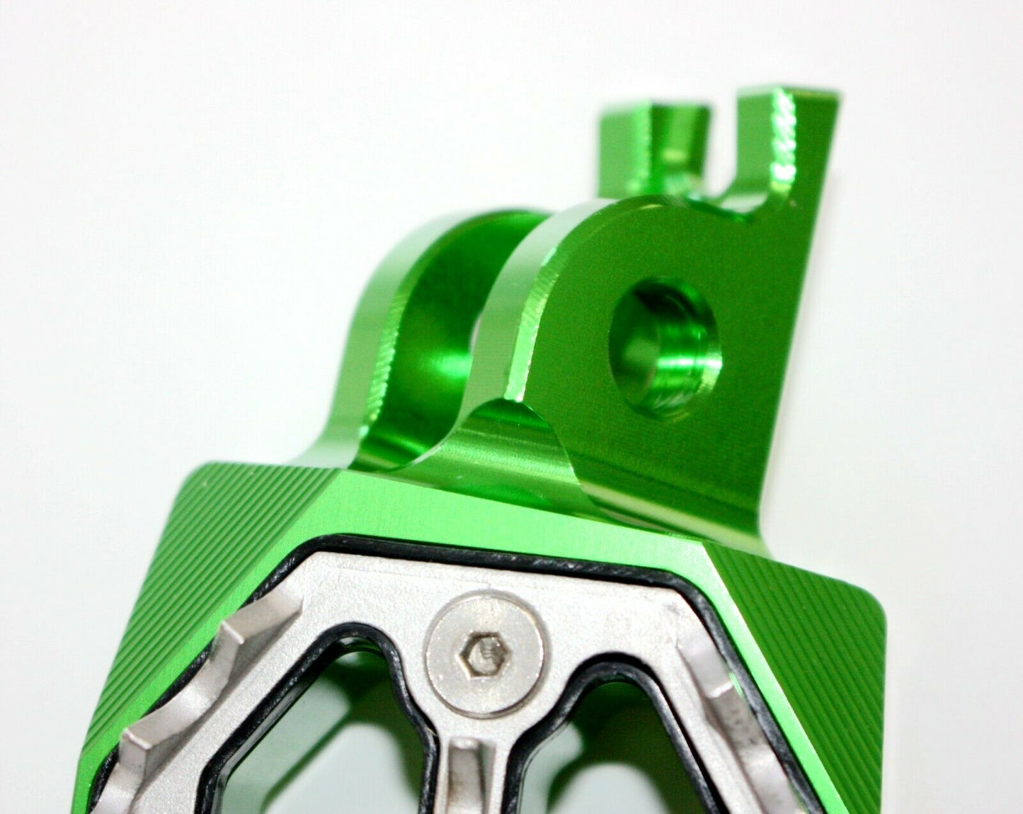 CNC GREEN Stainless Footpeg Foot Pegs Rest Pedal FX208 CRF250 MX MOTORCYCLE BIKE