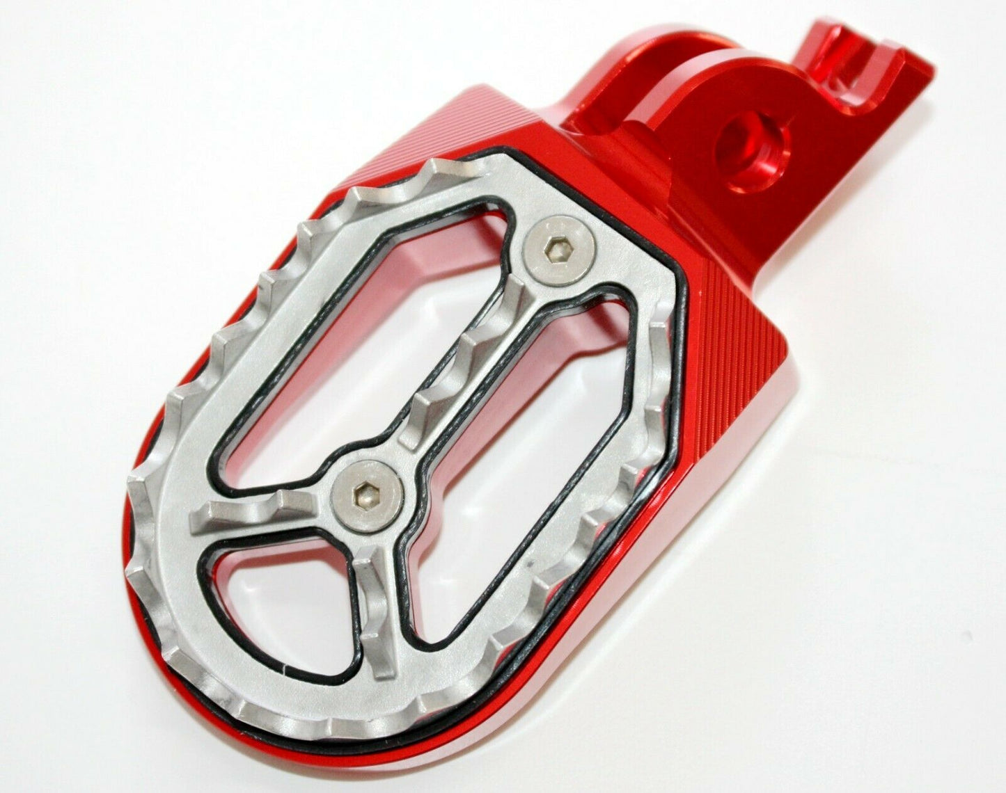 CNC RED Stainless Footpeg Foot Peg Rest Pedal FX208 CRF250 MX MOTORCYCLE BIKE