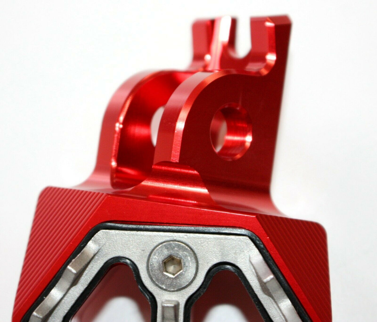 CNC RED Stainless Footpeg Foot Peg Rest Pedal FX208 CRF250 MX MOTORCYCLE BIKE