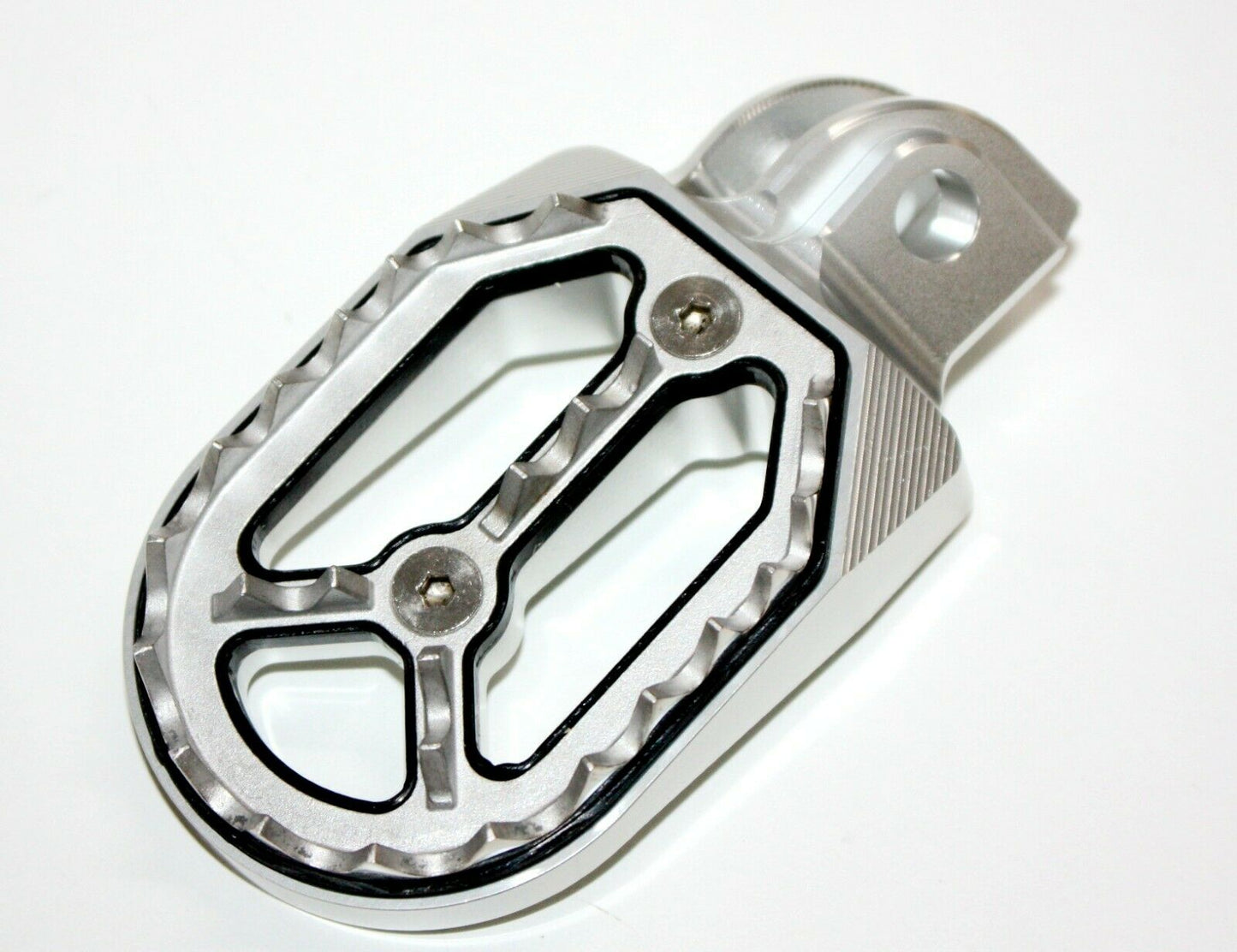 CNC SILVER Stainless Footpeg Foot Pegs Rest Pedal FX205 65SX MX MOTORCYCLE BIKE