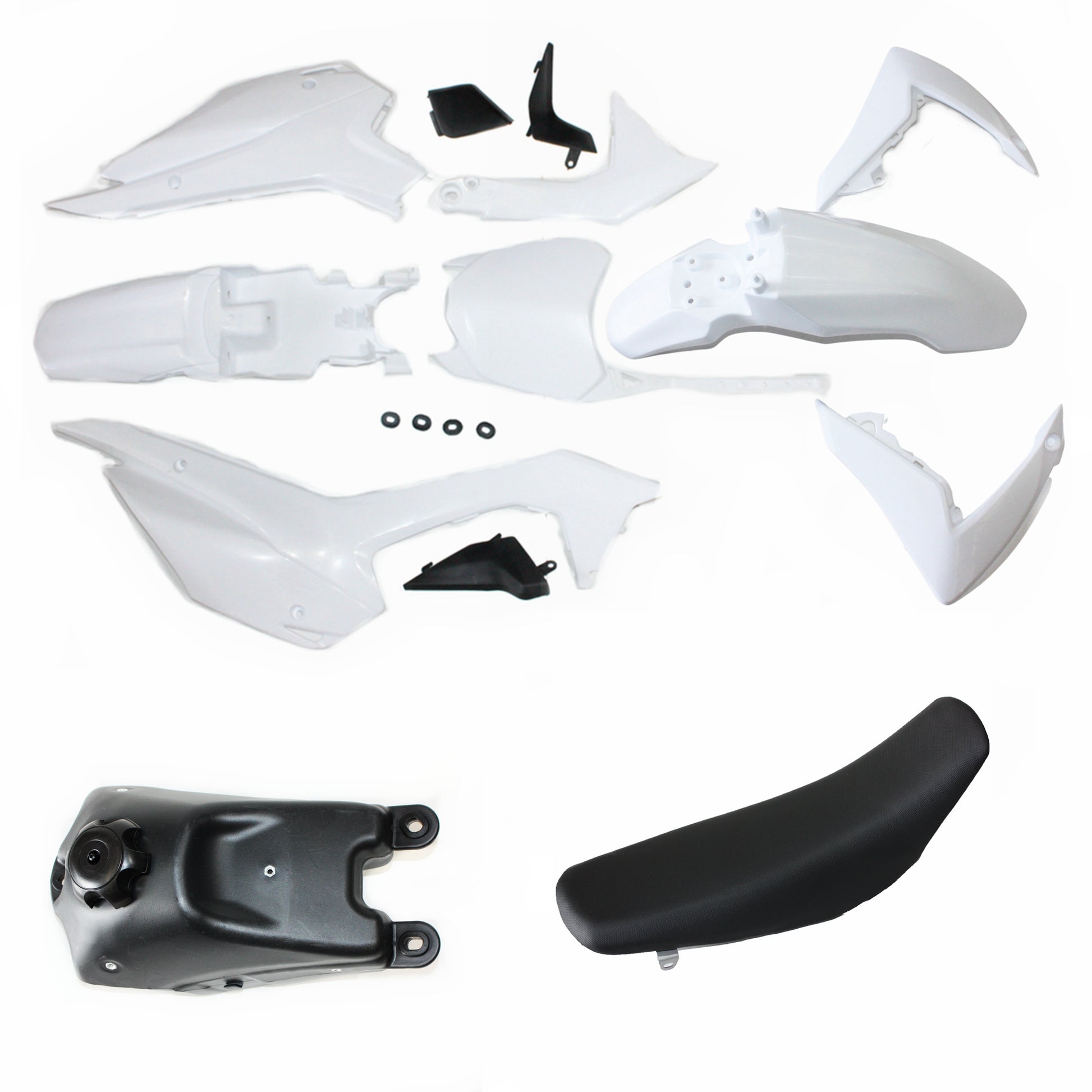 WT CRF110 Plastics Guard Fairing Fender Kit + Seat + Tank PIT PRO Dirt Bike