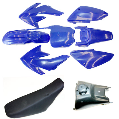 BLUE Fairing Fender Guard + Seat+ Fuel Tank CRF70 150cc PIT PRO Dirt Bike