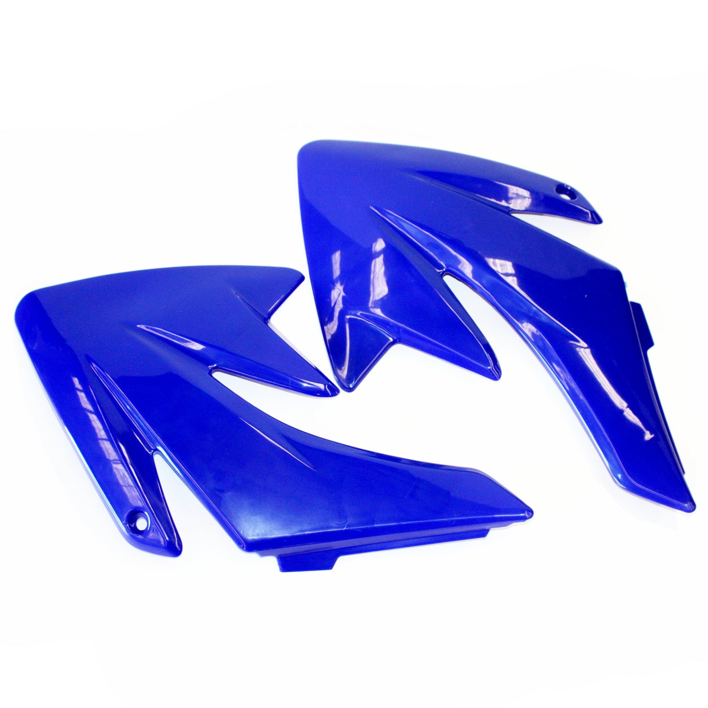 BLUE Plastic Front Tank Left Right Guard Fender CRF70 Style PIT PRO Dirt Bike