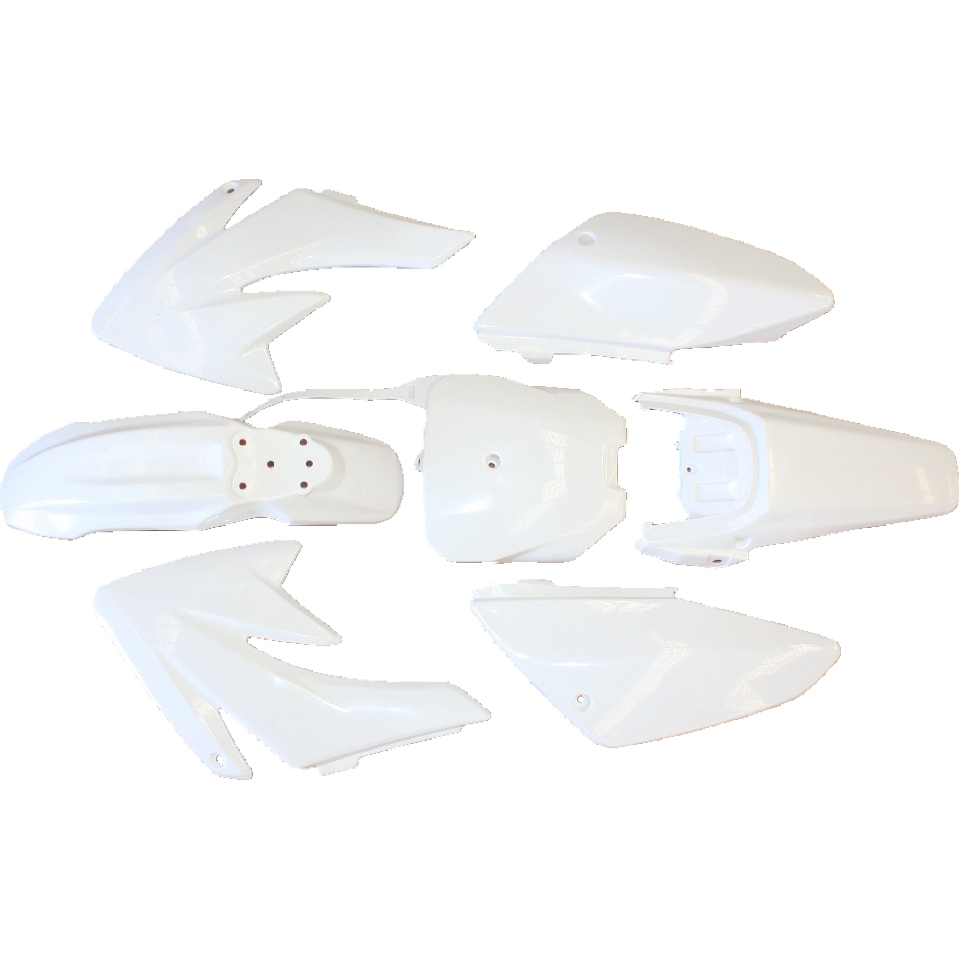 WHITE Plastics Guard Fairing Fender Kit CRF70 150c 160cc PIT PRO Trail Dirt Bike