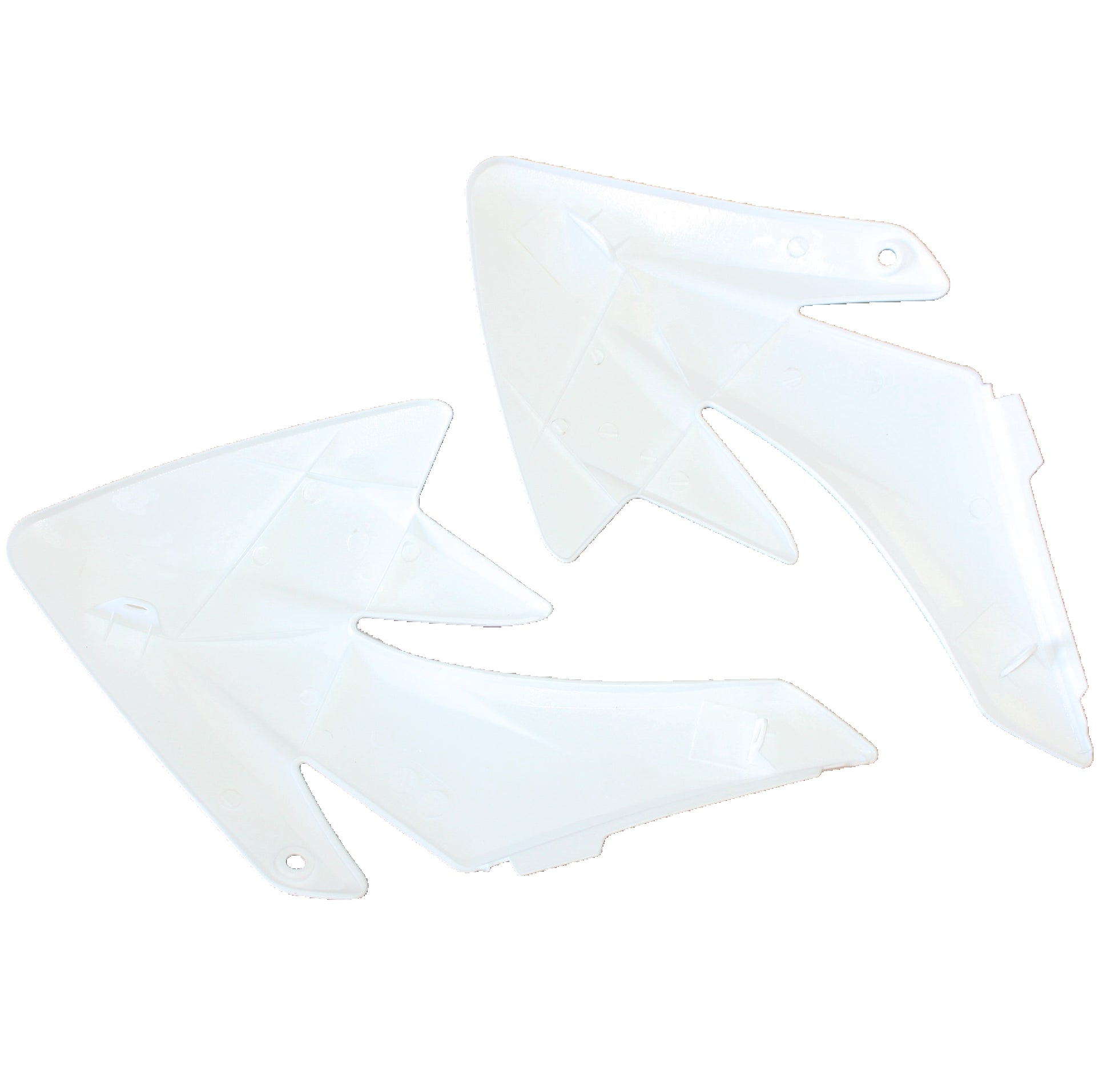 WHITE Plastic Front Tank Left Right Guard Fender CRF70 Style PIT PRO Dirt Bike