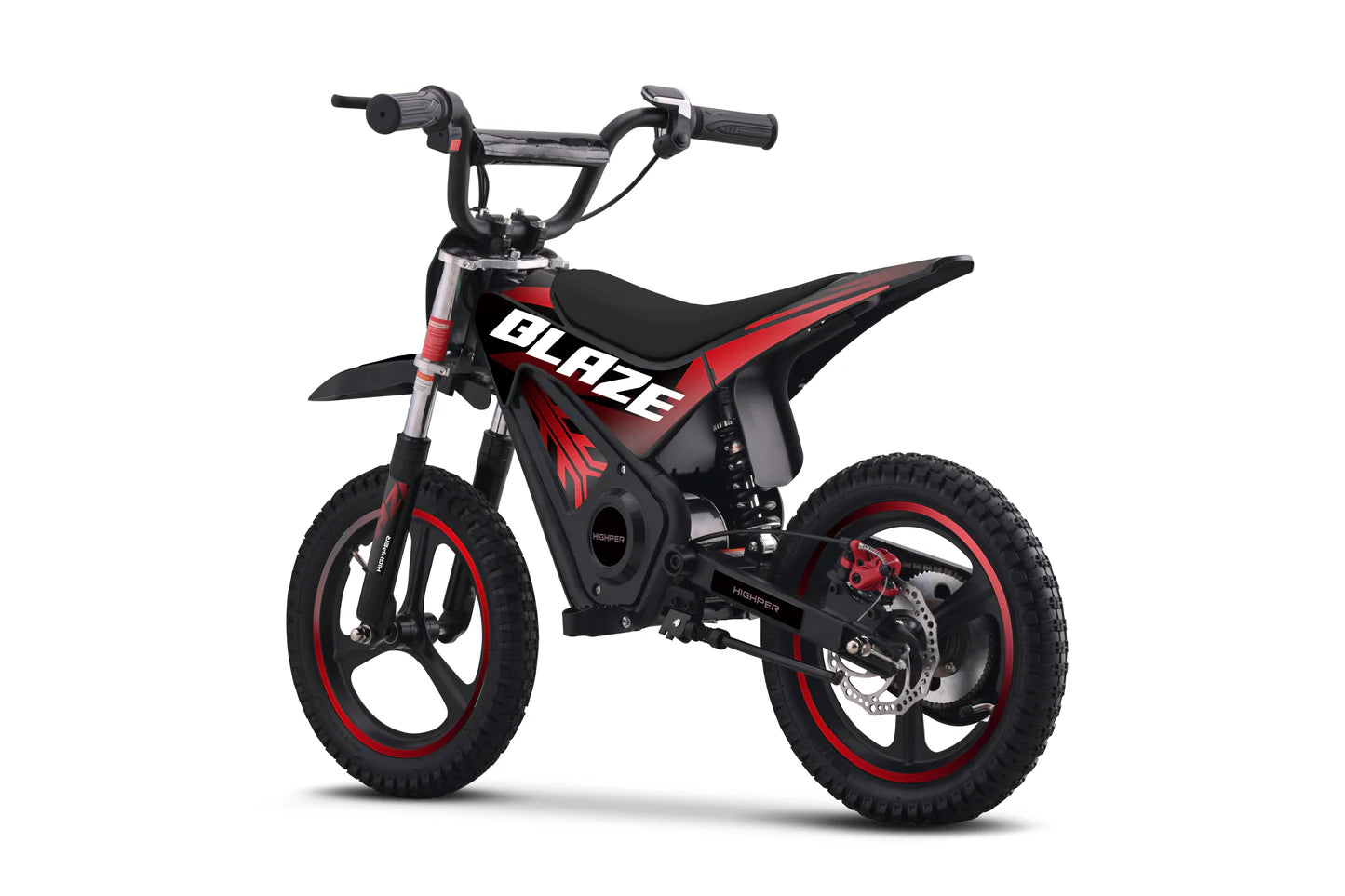 DHZ 420W Electric Kids Mini Off-Road Dirt Bike, 3 Speeds Control