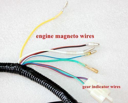 Electric Start Engine Wire Wiring Harness Loom PITPRO Quad Dirt Bike ATV Buggy B