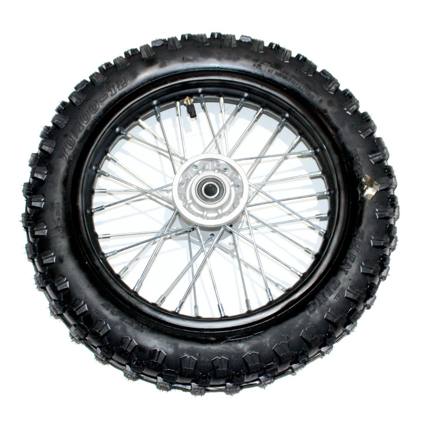 15mm 70/100-12 12" Inch Front Wheel Rim Knobby Tyre 90cc 110cc PIT PRO Dirt Bike