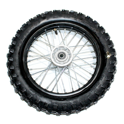 15mm 70/100-12 12" Inch Front Wheel Rim Knobby Tyre 90cc 110cc PIT PRO Dirt Bike