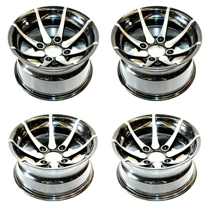 FRONT &amp; REAR 12 INCH ATV UTV Quad Dirt Bike Buggy Gokart Wheel Rim PACKAGE SET 4