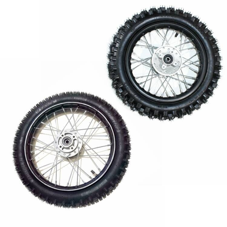 12mm Axle 14 Inch Front 12 inch Rear Wheel Rim Tyre Tire PIT Trail Dirt Bike