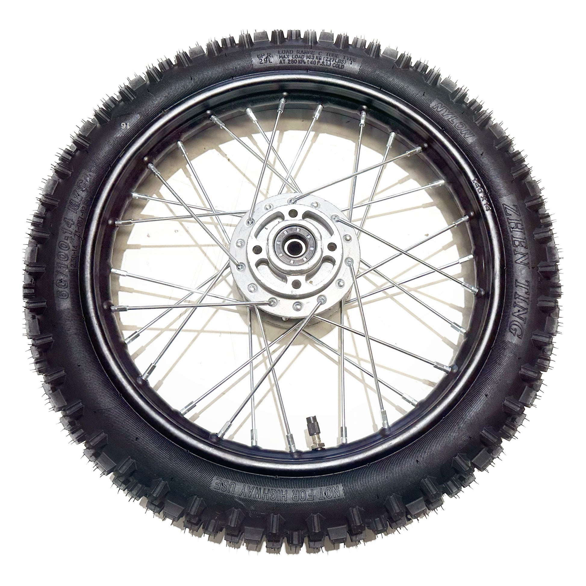 12mm 60/100-14 14" Inch Front Wheel Rim Knobby Tyre PIT PRO Dirt Bike