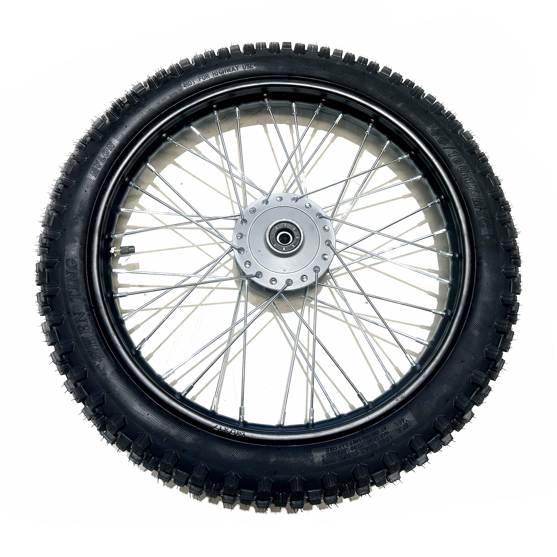 12mm 70/100-17 17" Inch Front Wheel Rim Knobby Tyre PIT PRO Dirt Bike