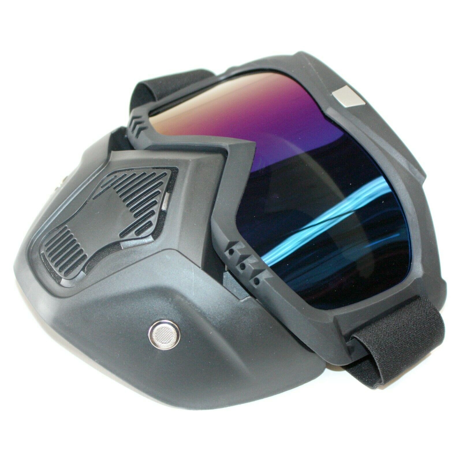 Full Face Paintball Airsoft Mask Motorcycle Goggle Tactical Detachable Face Mask