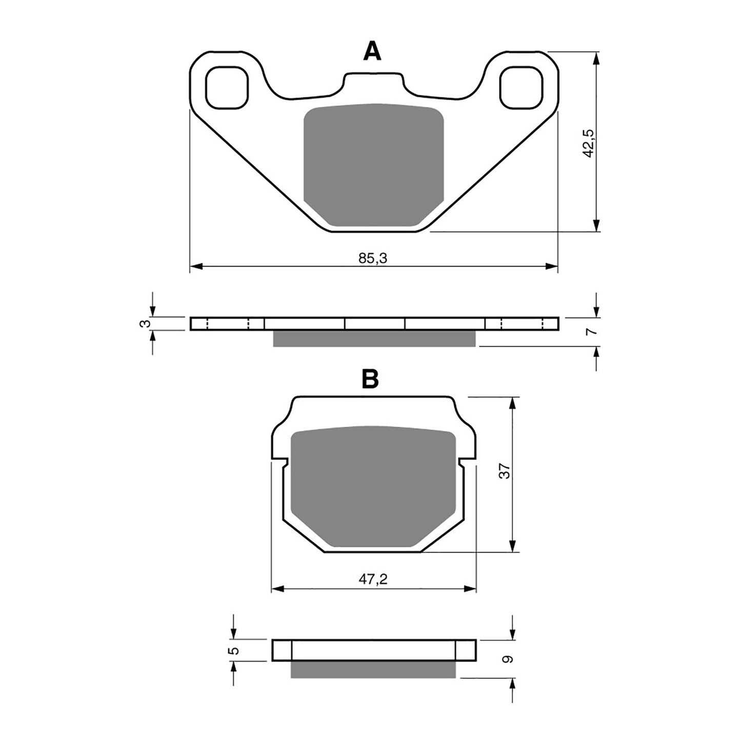 GOLDfren Brake Pads - K5 Off-Road Racing