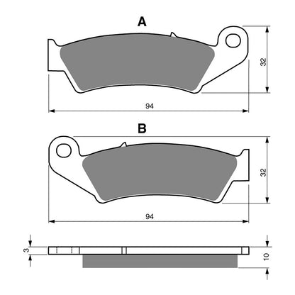 GOLDfren Brake Pads - S3 Sintered Sports