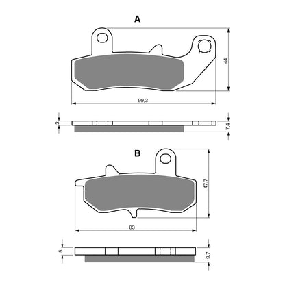 GOLDfren Brake Pads - K5 Off-Road Racing