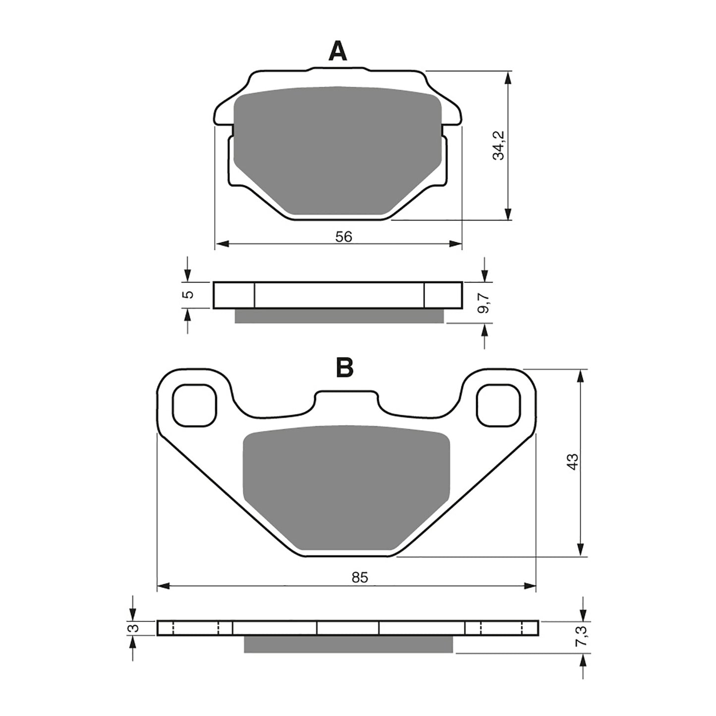 GOLDfren Brake Pads - S3 Sintered Sports