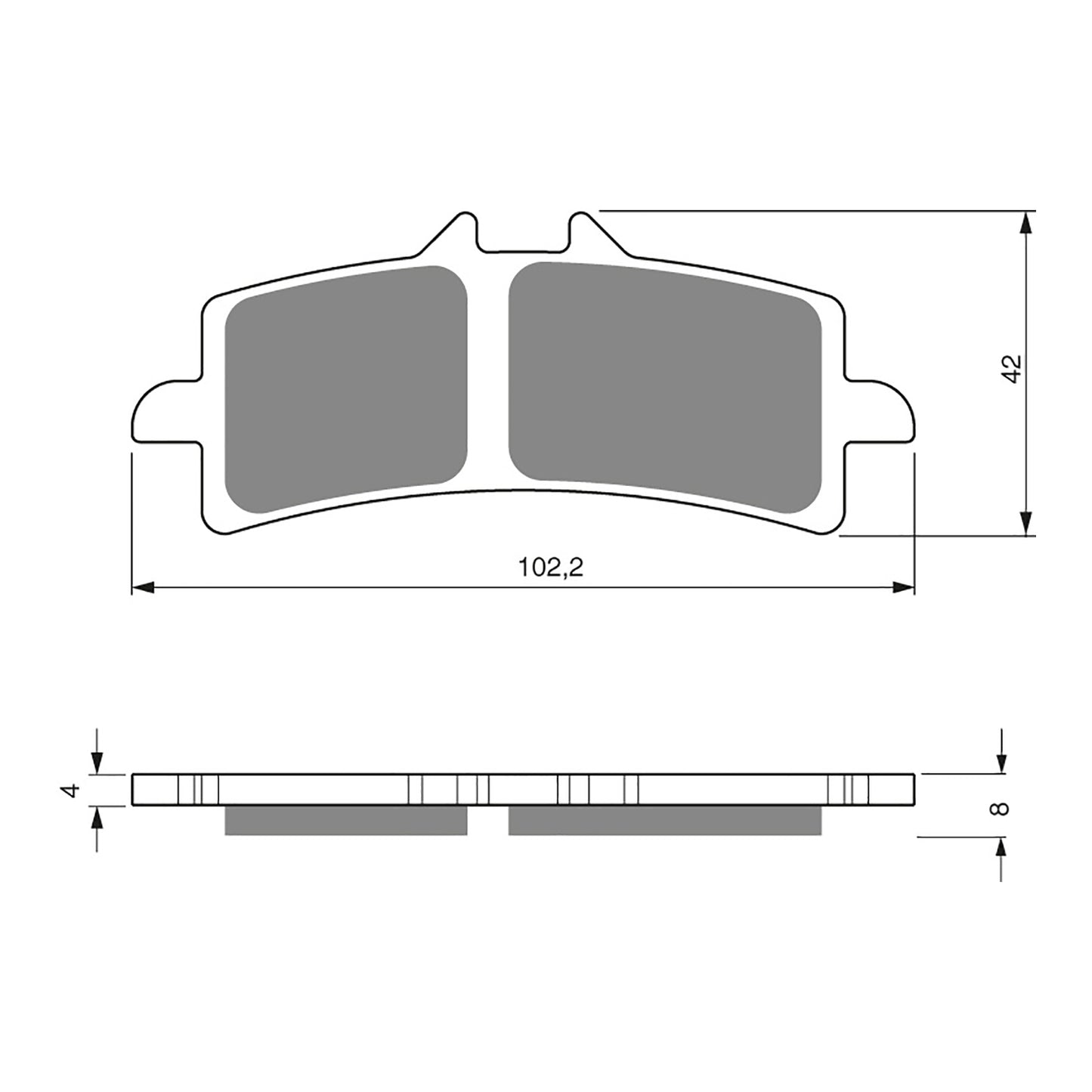 GOLDfren Brake Pads - GP7 Sintered Racing