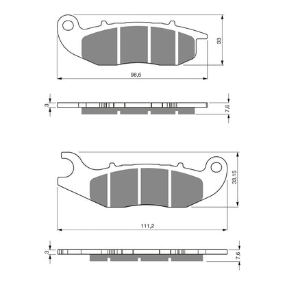 GOLDfren Brake Pads - K5 Off-Road Racing
