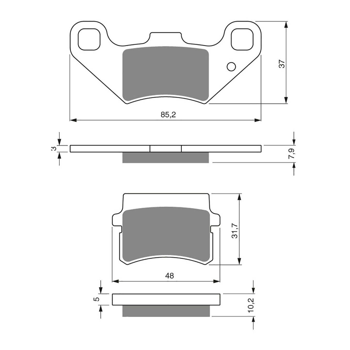 GOLDfren Brake Pads - K5 Off-Road Racing