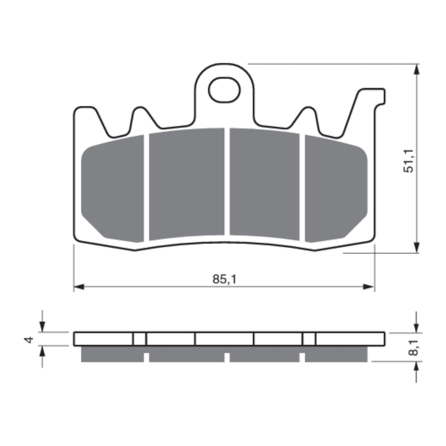 GOLDfren Brake Pads - GP5 Sintered Racing