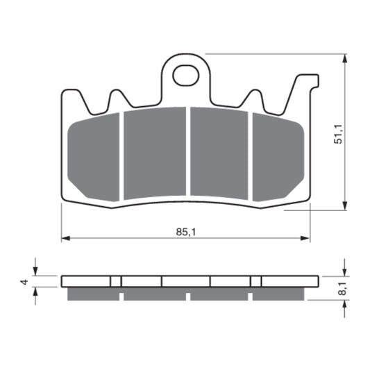 GOLDfren Brake Pads - GPR Sintered Racing