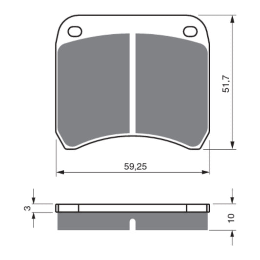 Goldfren Brake Pads GF365 - GP5 - Indent