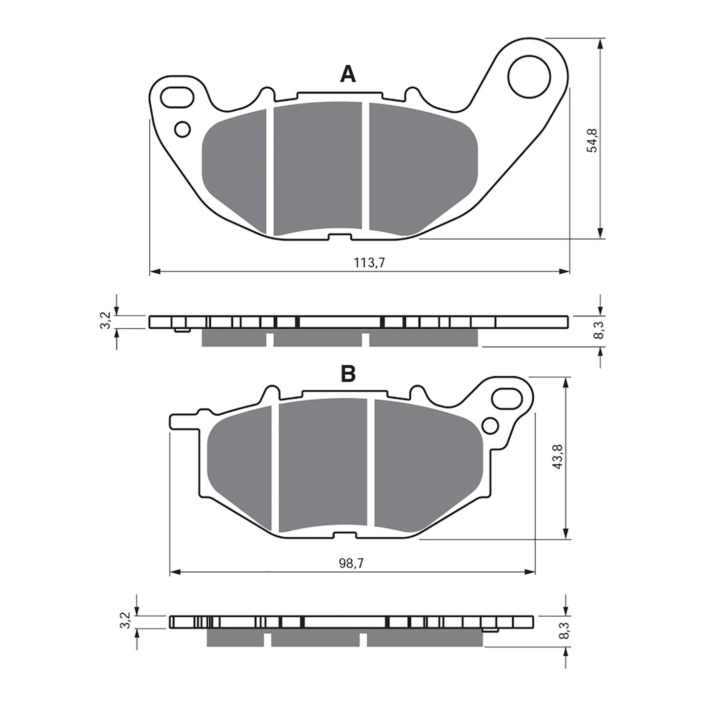 GOLDfren Brake Pads - GP5 Sintered Racing