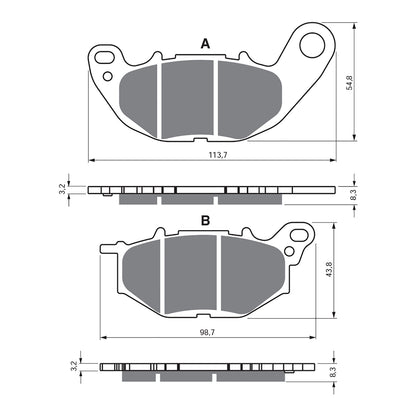 GOLDfren Brake Pads - GP5 Sintered Racing