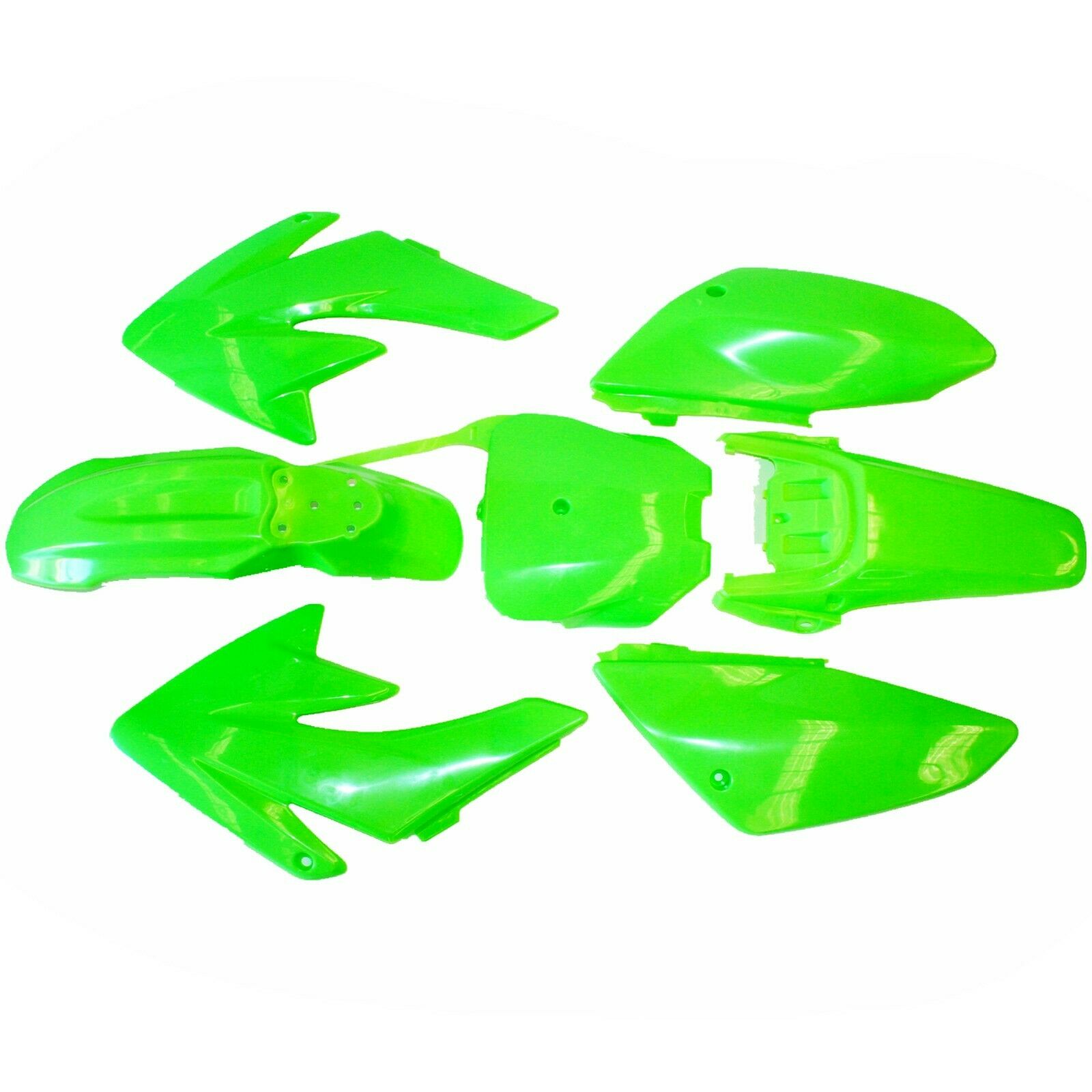 GREEN Plastics Guard Fairing Fender Kit CRF70 150c 160cc PIT PRO Trail Dirt Bike