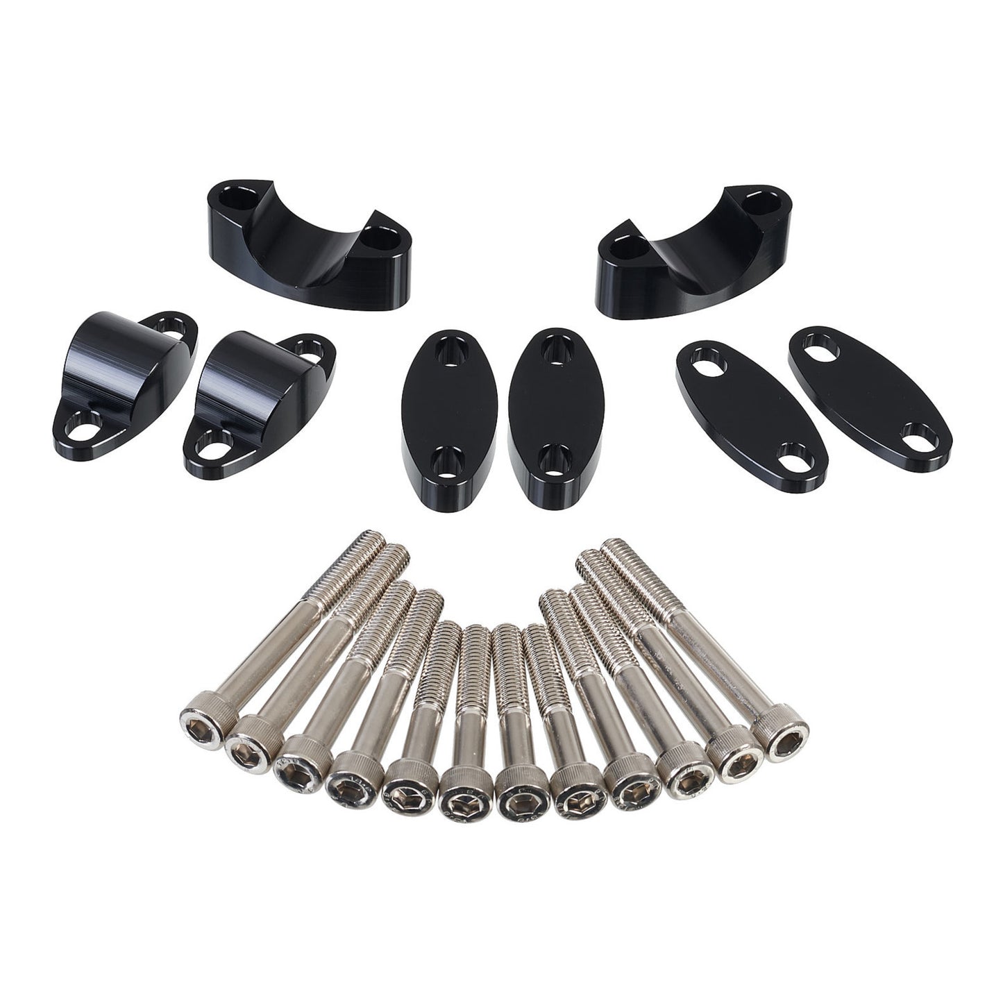 Whites Handlebar Mount 1 & 1/8 Inch Riser Adaptor Black