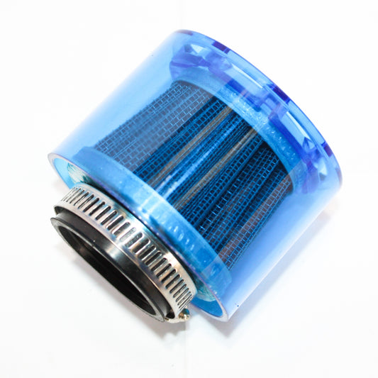 38mm BLUE Water Proof Mesh Air Filter Pod Cleaner PIT Quad Dirt Bike ATV Buggy