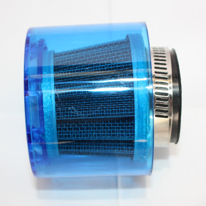 38mm BLUE Water Proof Mesh Air Filter Pod Cleaner PIT Quad Dirt Bike ATV Buggy