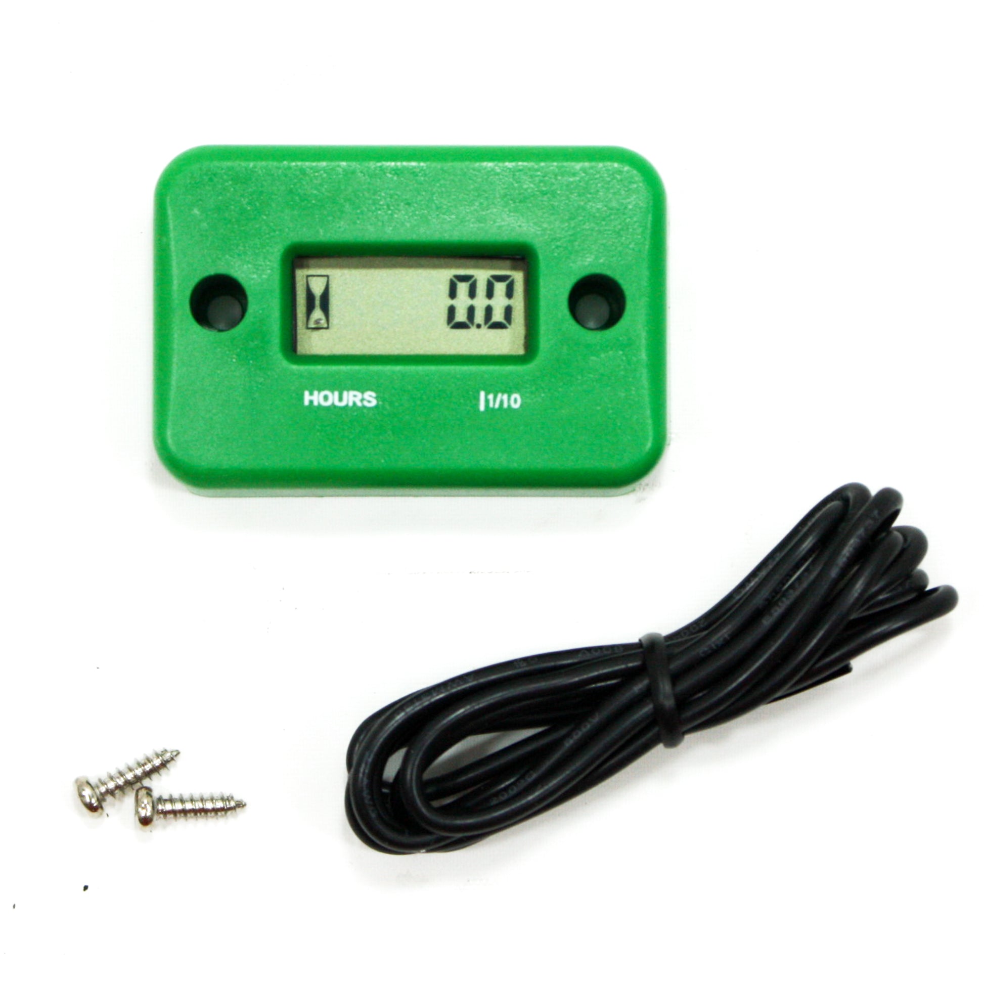 Inductive Waterproof Hour Meter Marine ATV Motorcycle Dirt Bike Ski Engine GREEN