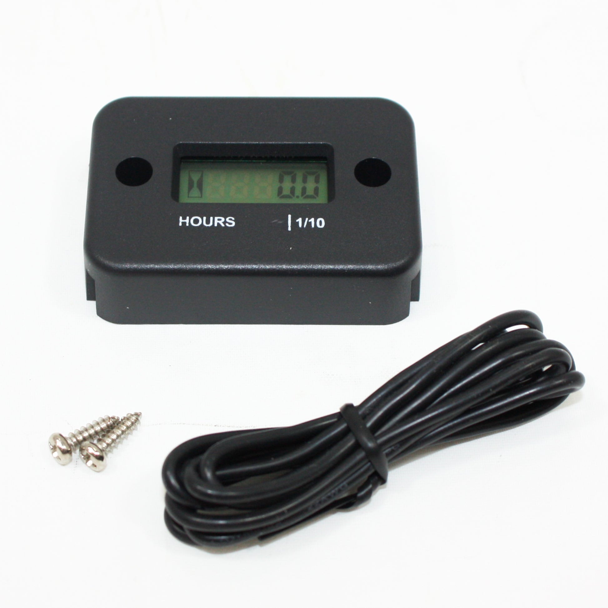 Inductive Waterproof Hour Meter Marine ATV Motorcycle Dirt Bike Sk Engine BLACK