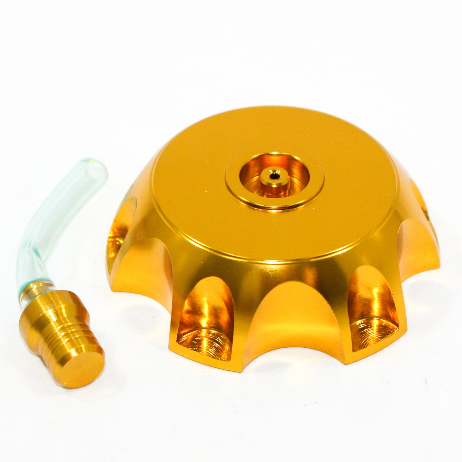 GOLD Alloy Gas Fuel Petrol Tank Cap + Breather 110cc 125cc PIT Trail Dirt Bike