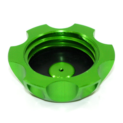 GREEN Alloy Gas Fuel Petrol Tank Cap + Breather 110cc 125cc PIT Trail Dirt Bike