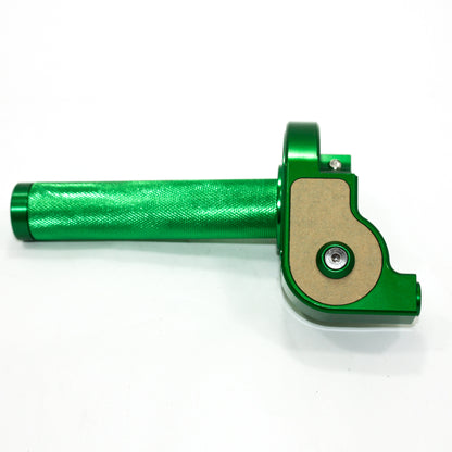 GREEN CNC Quarter Turn Quick Twist Throttle Housing Grip PIT PRO Trail Dirt Bike