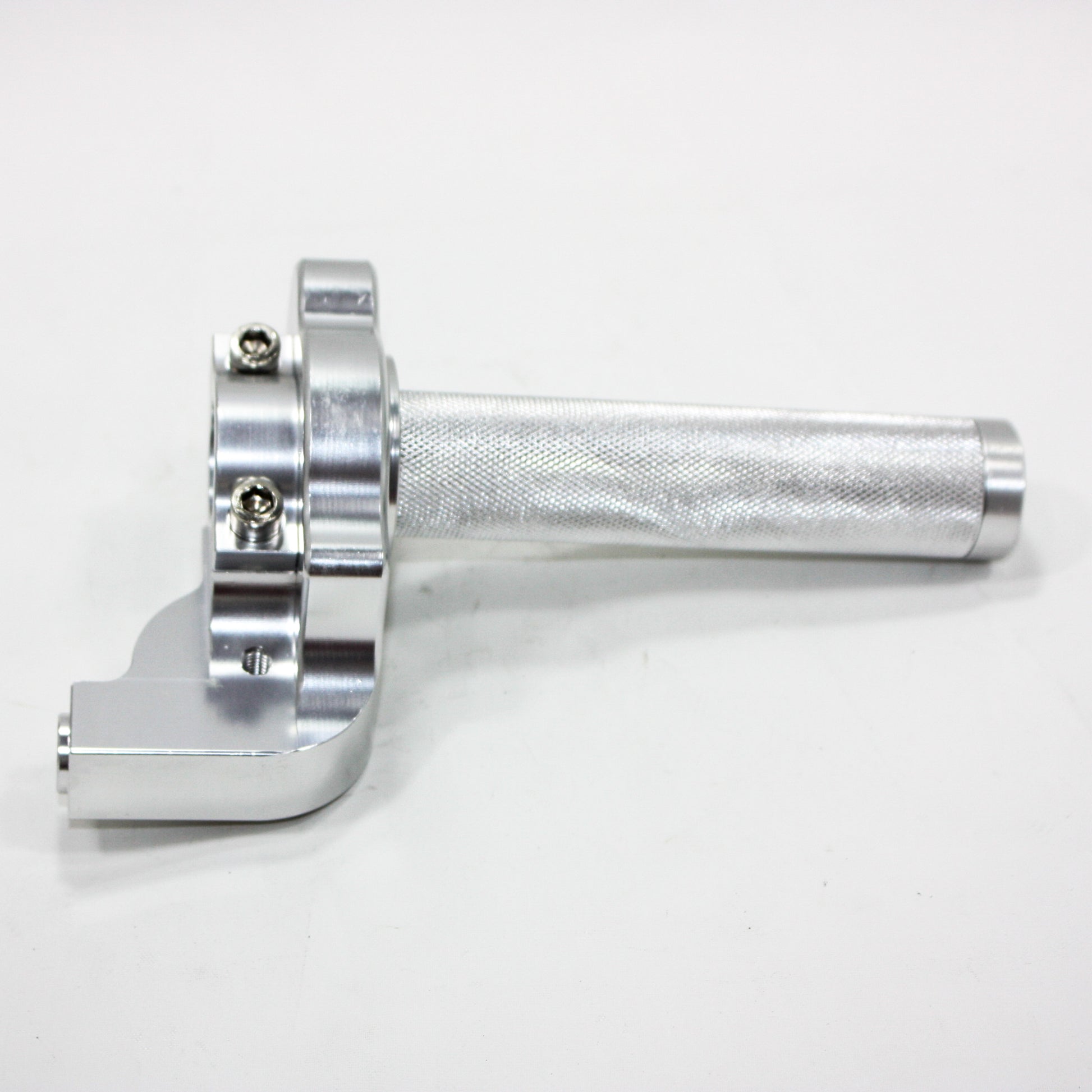 SILVER CNC Quarter Turn Quick Twist Throttle Housing Grip PIT PRO Dirt Bike