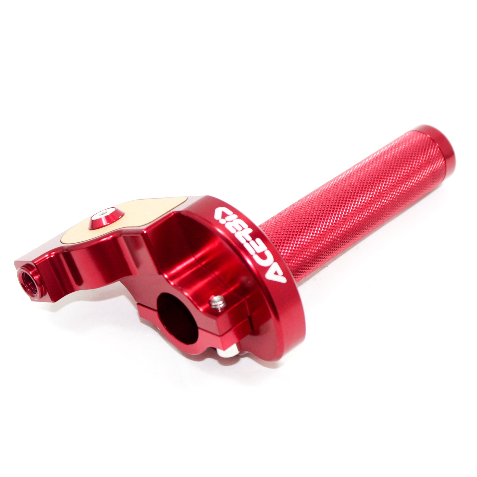 RED CNC Quarter Turn Quick Twist Throttle Housing Grip PIT PRO Trail Dirt Bike