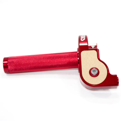 RED CNC Quarter Turn Quick Twist Throttle Housing Grip PIT PRO Trail Dirt Bike