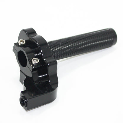 BLACK CNC Quarter Turn Quick Twist Throttle Housing Grip PIT PRO Trail Dirt Bike