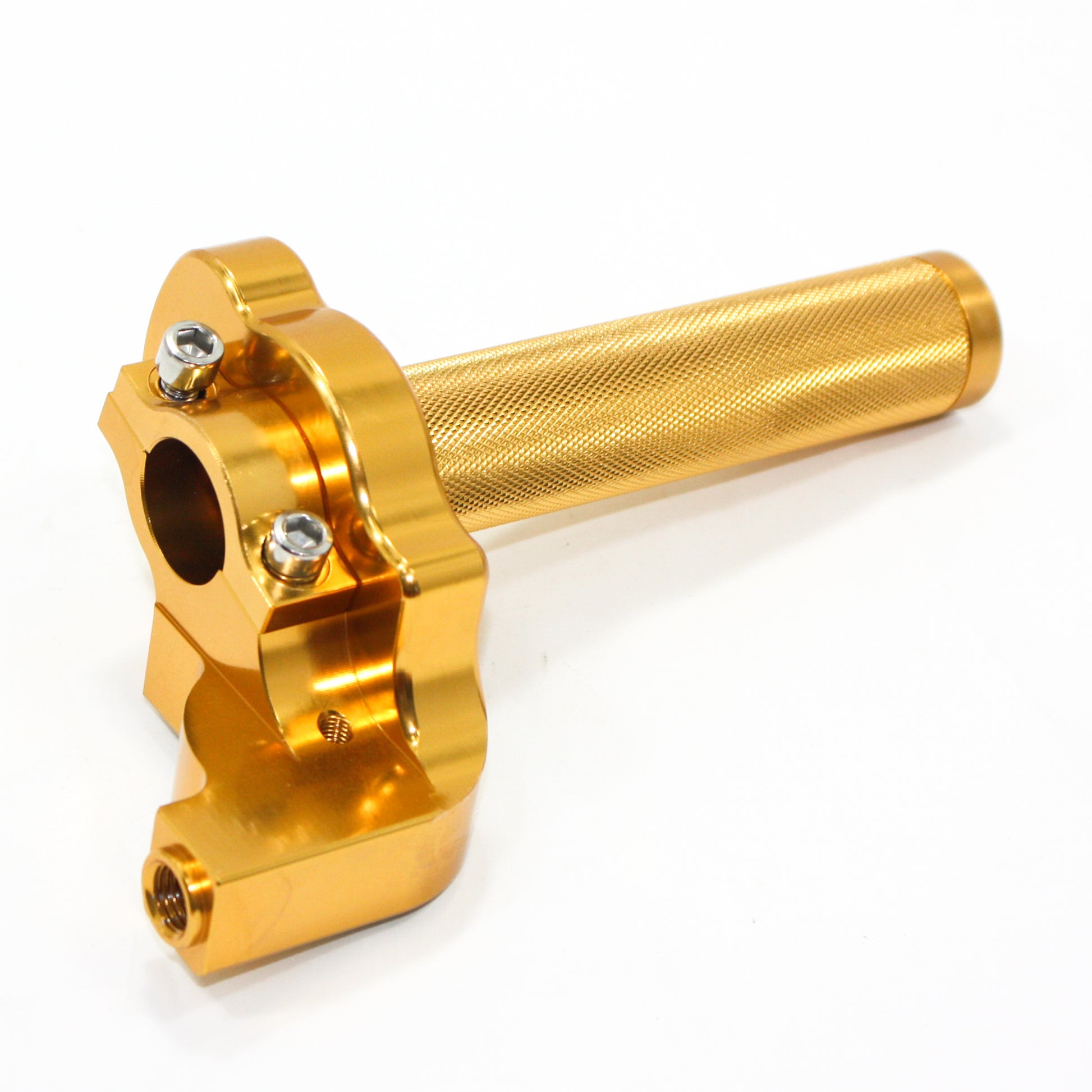 GOLD CNC Quarter Turn Quick Twist Throttle Housing Grip PIT PRO Trail Dirt Bike