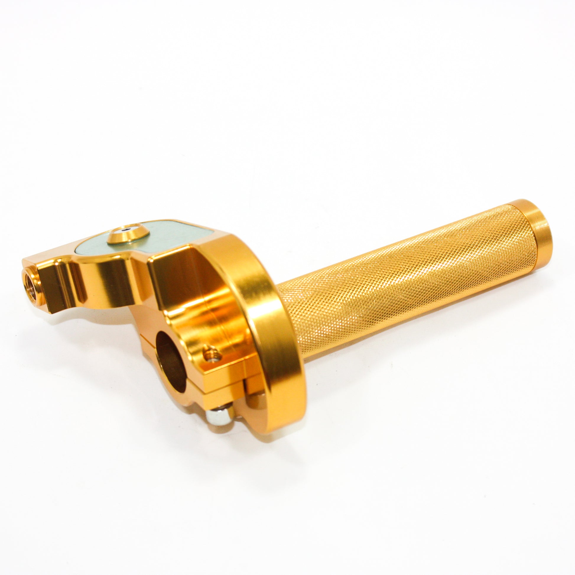 GOLD CNC Quarter Turn Quick Twist Throttle Housing Grip PIT PRO Trail Dirt Bike