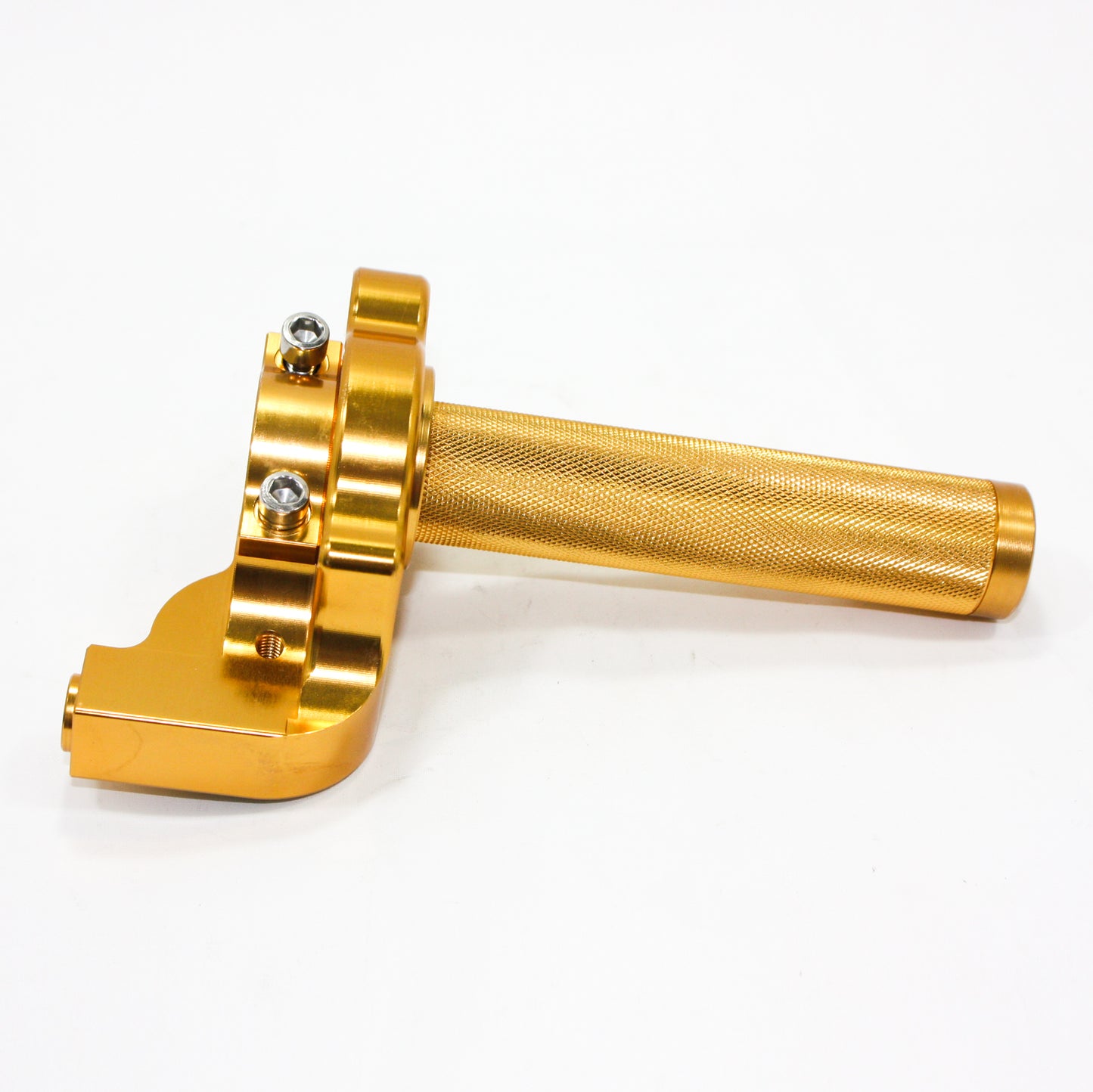 GOLD CNC Quarter Turn Quick Twist Throttle Housing Grip PIT PRO Trail Dirt Bike