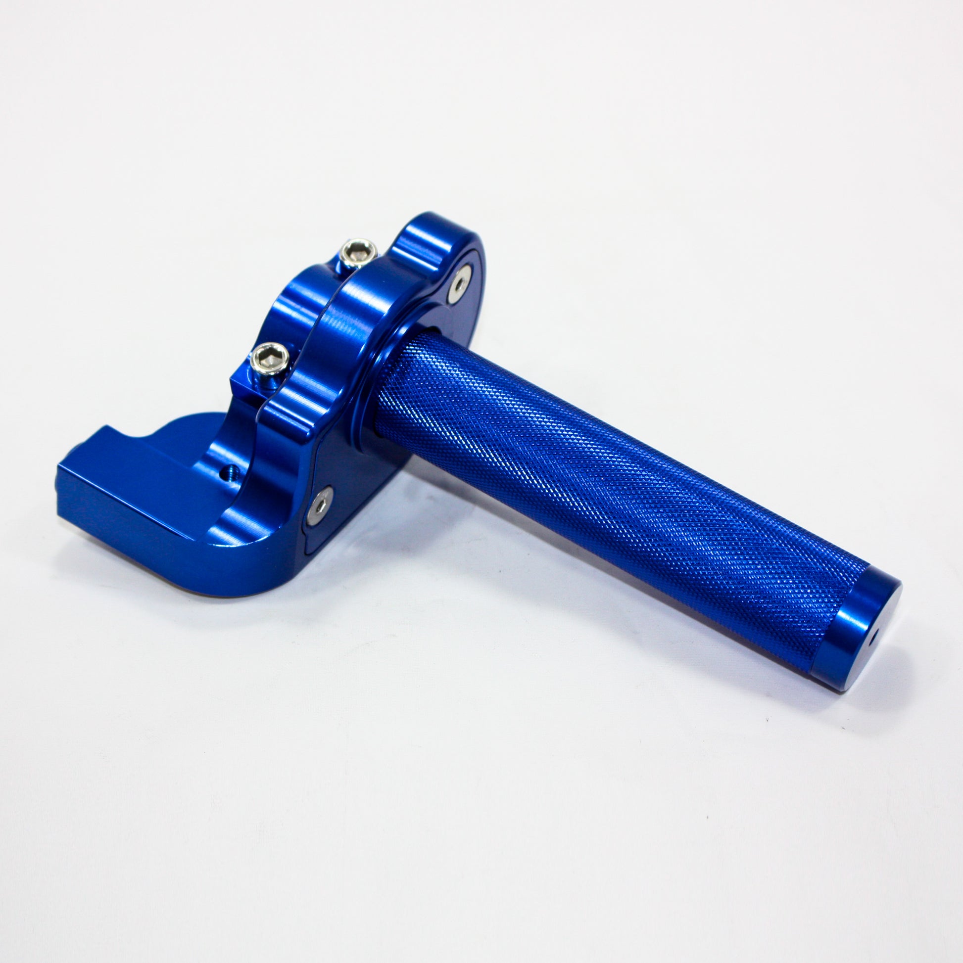 BLUE CNC Quarter Turn Quick Twist Throttle Housing Grip PIT PRO Trail Dirt Bike