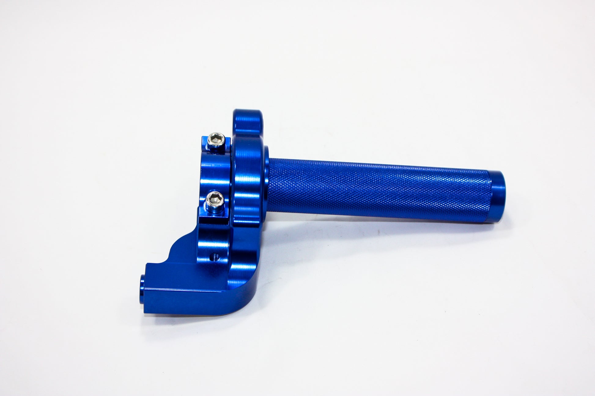 BLUE CNC Quarter Turn Quick Twist Throttle Housing Grip PIT PRO Trail Dirt Bike