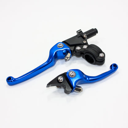 BLUE CNC Heavy Duty Clutch + Brake Lever Set 125cc 150cc PIT PRO TRAIL DIRT BIKE